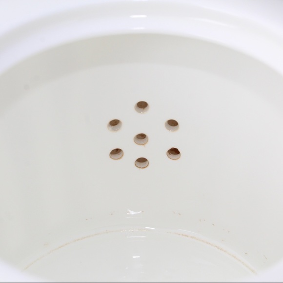 Henri Bendel Striped Teapot Brown White & Gold Bone China Centennial Stripe - Picture 6 of 9